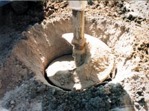 Huge bits like this are used to drill groundwater wells.